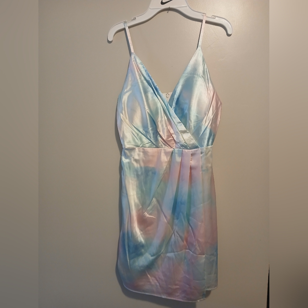 Crystal Doll Multicolor Satin Dress